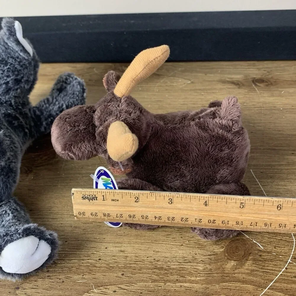 Mary Meyer Lot Plush Dog Husky Moose Stuffed Animal Lovey Lot Of 3